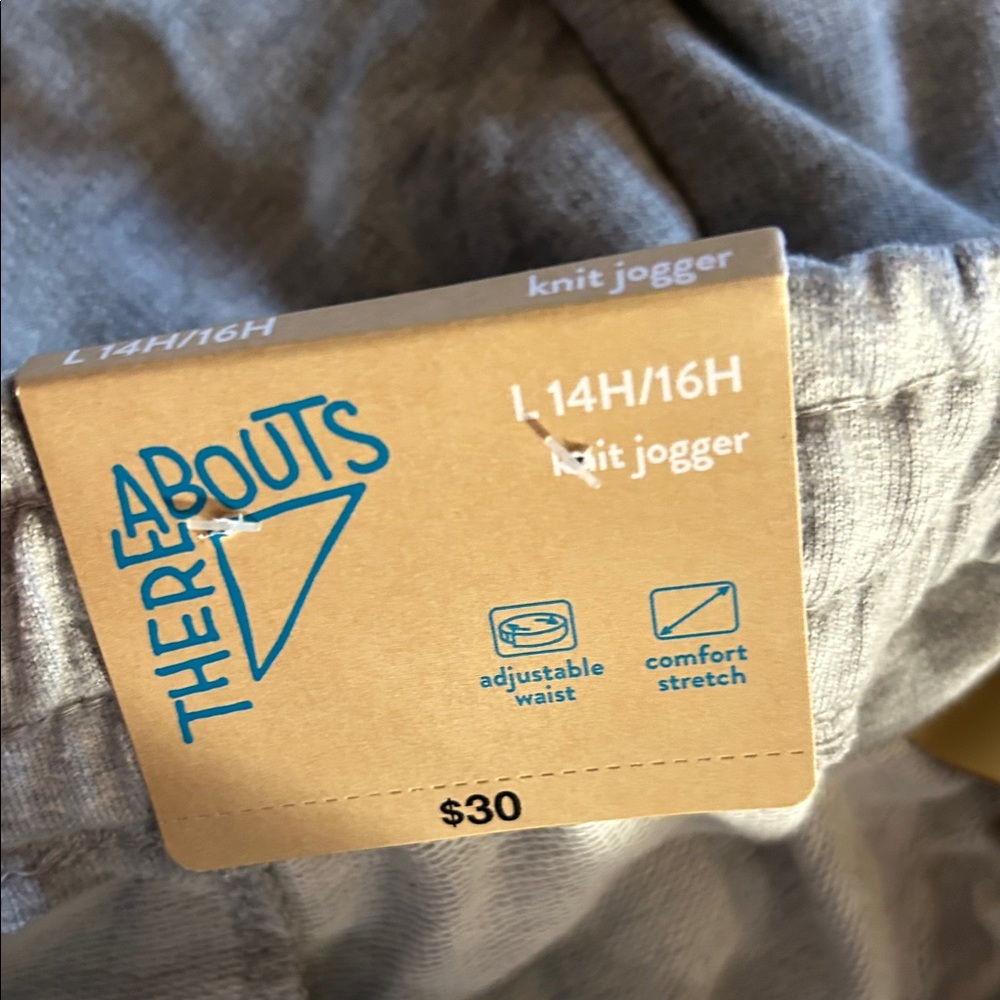 NWT teen boys heather grey Joggers - Picture 4 of 5